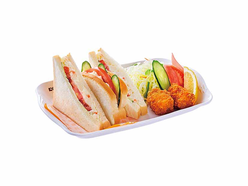 ポテサラサンド コメチキ2ケ付き（ドリンク注文時）｜コメダ珈琲店