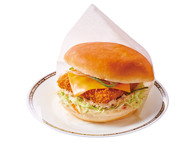 フィッシュフライバーガー｜コメダ珈琲店